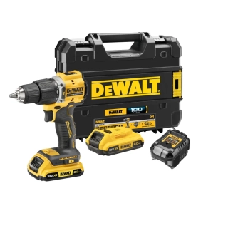 Bezuhlíková aku příklepová vrtačka DeWalt DCD100Y D2T
